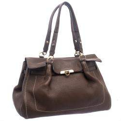 مملوكة مسبقًا Salvatore Ferragamo Brown Leather Satchel