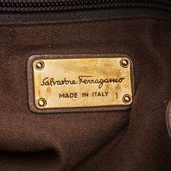 مملوكة مسبقًا Salvatore Ferragamo Brown Leather Satchel