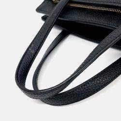 Pre Owned Salvatore Ferragamo Black Leather Amy Small Bag