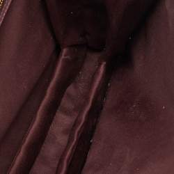 Pre Owned Salvatore Ferragamo Pink Saffiano Leather Vara Bow Chain Flap Shoulder Bag