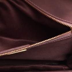 Pre Owned Salvatore Ferragamo Pink Saffiano Leather Vara Bow Chain Flap Shoulder Bag