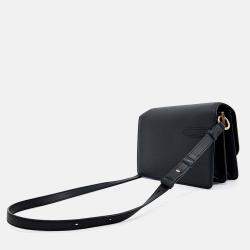 Pre Owned Salvatore Ferragamo Black Leather Joan Shoulder Bag