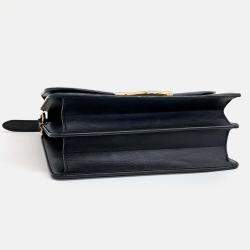 Pre Owned Salvatore Ferragamo Black Leather Joan Shoulder Bag