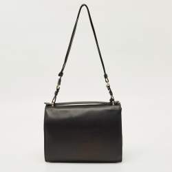 Pre Owned Salvatore Ferragamo Tricolor Leather Marisol Top Handle Bag