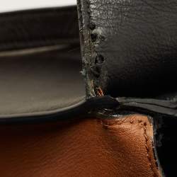 Pre Owned Salvatore Ferragamo Tricolor Leather Marisol Top Handle Bag