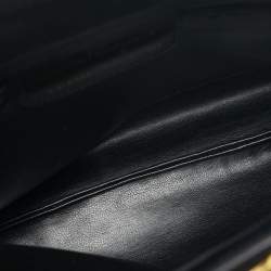 Pre Owned Salvatore Ferragamo Black Leather Vara Clutch