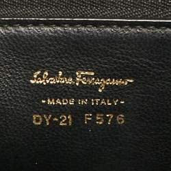 Pre Owned Salvatore Ferragamo Tricolor Leather Marisol Top Handle Bag