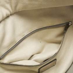 Pre Owned Salvatore Ferragamo Grey Leather Verve Tote