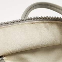 Pre Owned Salvatore Ferragamo Grey Leather Verve Tote