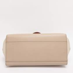 Pre Owned Salvatore Ferragamo Tricolor Leather Large Sofia Top Handle Bag