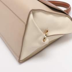 Pre Owned Salvatore Ferragamo Tricolor Leather Large Sofia Top Handle Bag