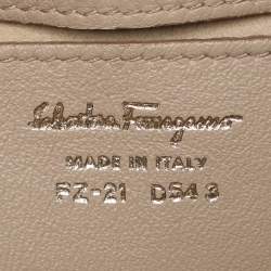 Pre Owned Salvatore Ferragamo Tricolor Leather Large Sofia Top Handle Bag