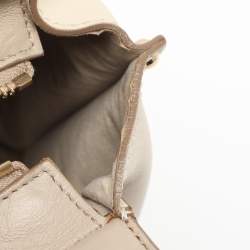 Pre Owned Salvatore Ferragamo Tricolor Leather Large Sofia Top Handle Bag