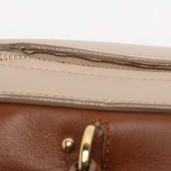 Pre Owned Salvatore Ferragamo Tricolor Leather Large Sofia Top Handle Bag