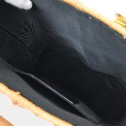 مملوكة مسبقًا Salvatore Ferragamo Beige Rattan Gancini Basket Handbag