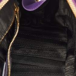 مملوكة مسبقًا حقيبة سالفاتوري فيراغامو دارينا جلد صفايانو أرجواني