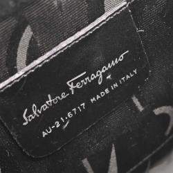 مملوكة مسبقًا حقيبة كتف سالفاتورى فيراغامو جانشيني ألومنيوم فضي