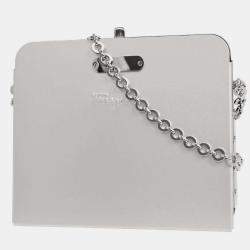 مملوكة مسبقًا حقيبة كتف سالفاتورى فيراغامو جانشيني ألومنيوم فضي