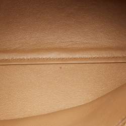 Pre Owned Salvatore Ferragamo Beige Leather Medium Sofia Top Handle Bag