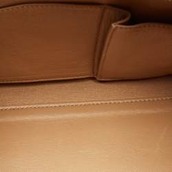 Pre Owned Salvatore Ferragamo Beige Leather Medium Sofia Top Handle Bag