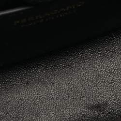Pre Owned Salvatore Ferragamo Black Patent Leather Micro Sofia Tote