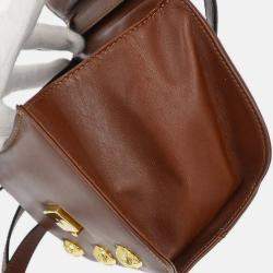 Pre Owned Salvatore Ferragamo Brown Shoulder Bag