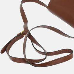 Pre Owned Salvatore Ferragamo Brown Shoulder Bag