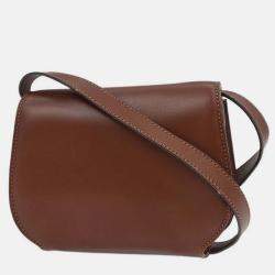 Pre Owned Salvatore Ferragamo Brown Shoulder Bag