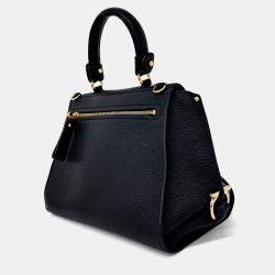 Pre Owned Salvatore Ferragamo Black Leather Sophia bag