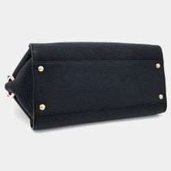 Pre Owned Salvatore Ferragamo Black Leather Sophia bag