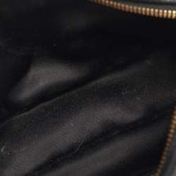 Pre Owned Salvatore Ferragamo Black Leather Gancio City Shoulder Bag