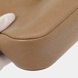 Pre Owned Salvatore Ferragamo Brown Leather Gancini Handbag