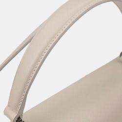 Pre Owned Salvatore Ferragamo Off-white Gancini 2way Handbag