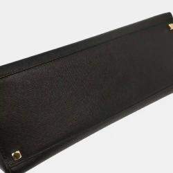 Pre Owned Salvatore Ferragamo Black Gancini 2way Handbag