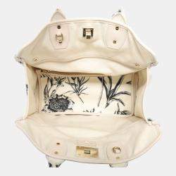Pre Owned Salvatore Ferragamo The Studio Floral Print Tote Bag