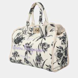 Pre Owned Salvatore Ferragamo The Studio Floral Print Tote Bag