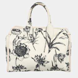 Pre Owned Salvatore Ferragamo The Studio Floral Print Tote Bag