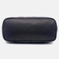 Pre Owned Salvatore Ferragamo Black Leather Gancini shopper bag