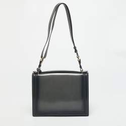 Pre Owned حقيبة سالفاتوري فيراغامو ماريسول يد علوية جلد رمادي مزجج