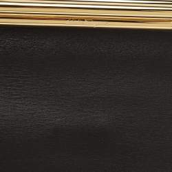 مملوكة مسبقًا Salvatore Ferragamo Frame Black Leather Tote