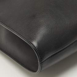 مملوكة مسبقًا Salvatore Ferragamo Frame Black Leather Tote