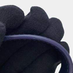 Pre Owned حقيبة كتف فيراغامو كاميرا جانشيني جلد أزرق منتصف الليل