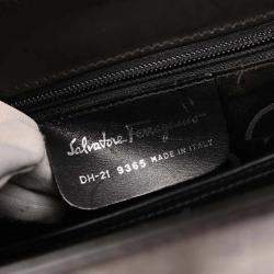 مملوكة مسبقًا Salvatore Ferragamo Black Gancini 2way Handbag