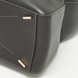 مملوكة مسبقًا حقيبة يد سالفاتوري فيراغامو جلد أسود شكل نجمة كبيرة