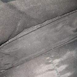 Pre Owned Salvatore Ferragamo Beige Black Fabric Gancini Clutch