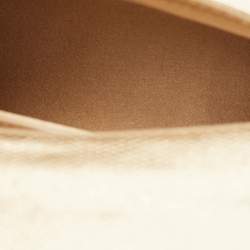 Pre Owned حقيبة سالفاتوري فيراغامو صغيرة صوفيا جلد ومعدن ذهبي يد علوية