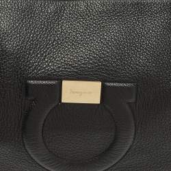 Pre Owned حقيبة يد توتس سالفاتوري فيراغامو جانشيو سيتي جلد أسود