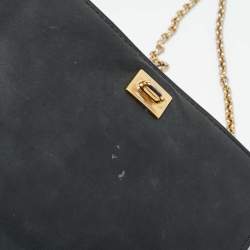 مملوكة مسبقًا Salvatore Ferragamo Ginny Black Quilted Leather Shoulder Bag