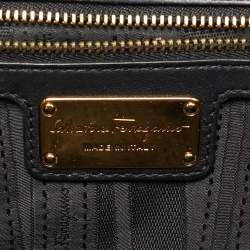 مملوكة مسبقًا Salvatore Ferragamo Ginny Black Quilted Leather Shoulder Bag