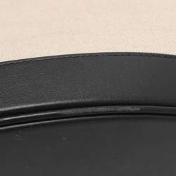 مملوكة مسبقًا حقيبة يد فيراغامو شامرينغ قماش و جلد بيج/أسود